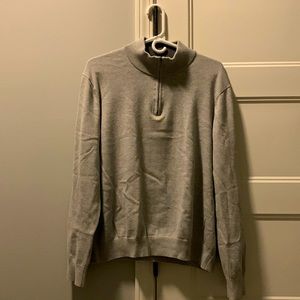 Gray Sweater - Men’s Large Quarter Zip
